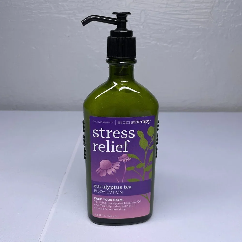 Bath & Body Works Aromatherapy Stress Relief Eucalyptus Tea Body Lotion 6.5 oz